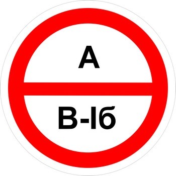 А/В1б – повышенная взрывопожароопасность